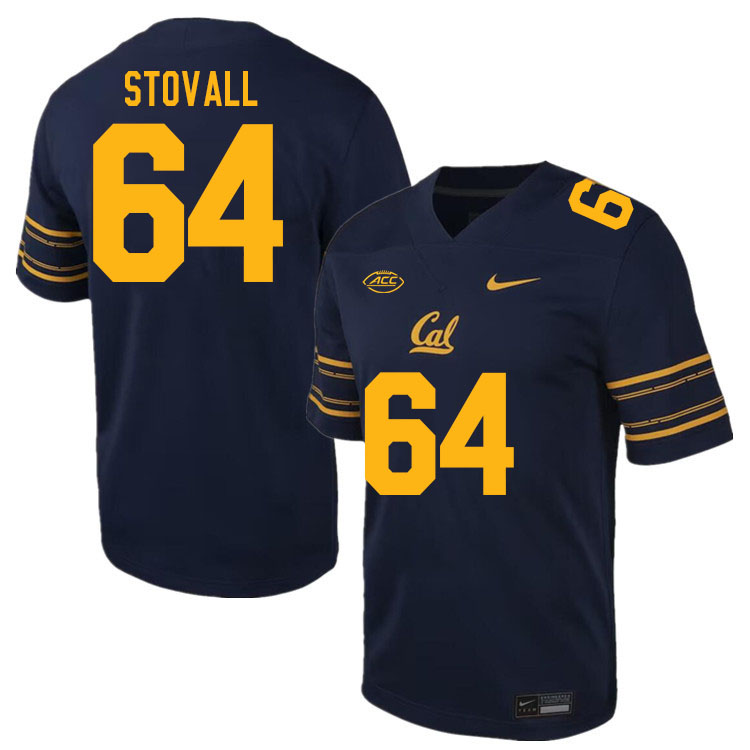 California Golden Bears #64 Joshua Stovall ACC Conference College Football Jerseys Stitched Sale-Navy